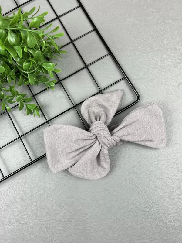 Turbante c/ Elástico para Bebê Cinza